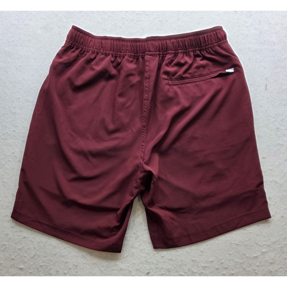 Dixxon Men's Maroon Elastic / Drawstring Waist Hiking Shorts. Size M - Picture 8 of 8